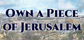 Own a Piece of Jerusalem