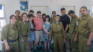 Daroff Family visiting a unit of Special in Uniform