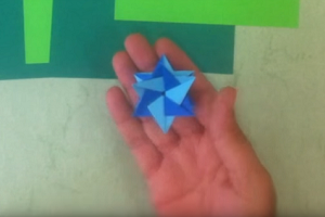 Create your own origami Star of David