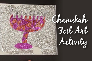 Chanukah Foil Art