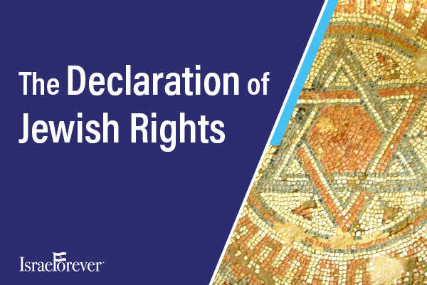 SIGN THE DECLARATION FOR JEWISH RIGHTS