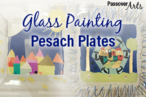 Glass Painting Pesach Plates
