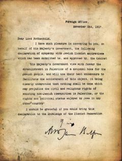1917, Balfour Declaration